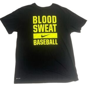 Nike Black Tee with Vibrant Yellow Graphic
